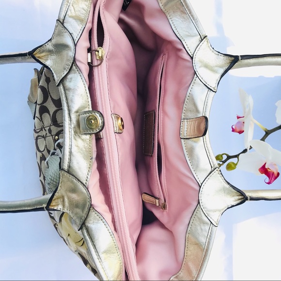 Coach authentic Signature Bleeker Floral bag - Picture 9 of 15